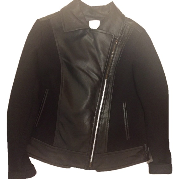 Ella Moss Other - Ella Moss faux leather Moto jacket girls size 10